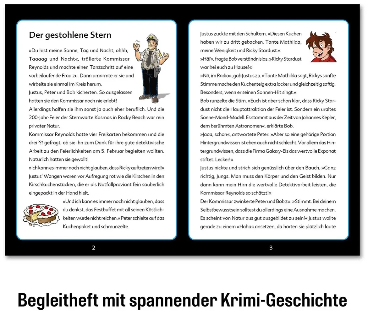 Krimipuzzle: Die drei ??? Kids Der gestohlene Stern (200 Teile)
