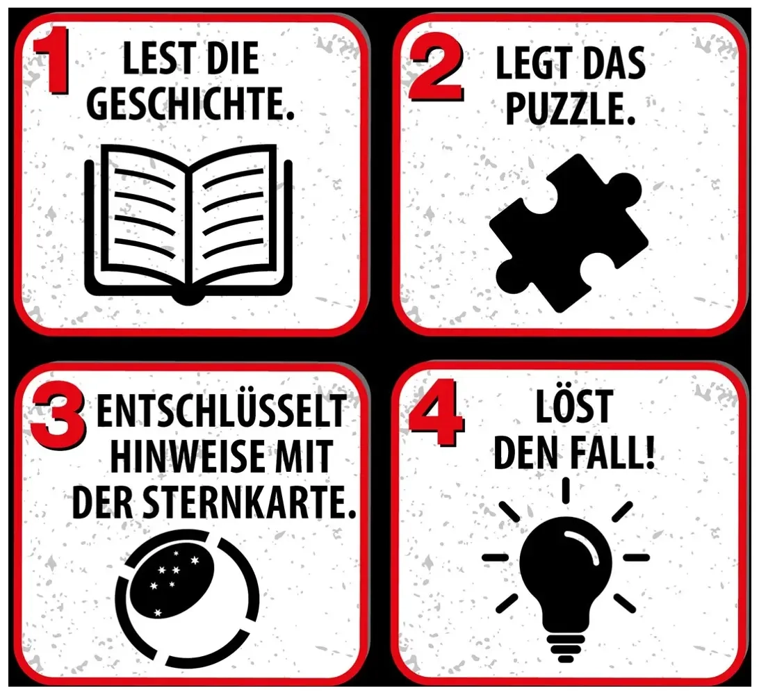 Krimipuzzle: Die drei ??? Kids Der gestohlene Stern (200 Teile)