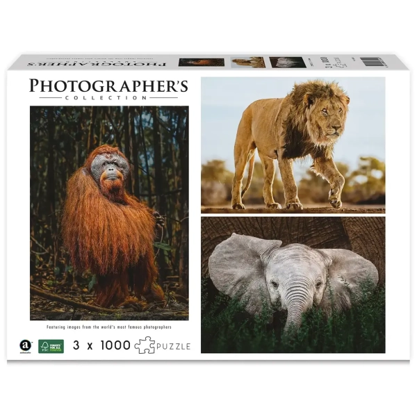 Wildtiere - 3x 1000 Teile