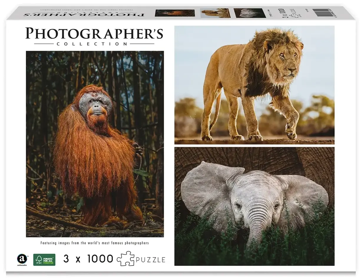 Wildtiere - 3x 1000 Teile