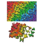 Holzpuzzle - Rainbow Butterflies