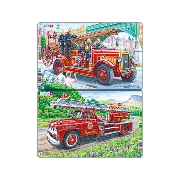 Historische Feuerwehrautos (2er-Set Midi)