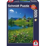 Inzell, Einsiedlhof und Kirche St. Nikolaus