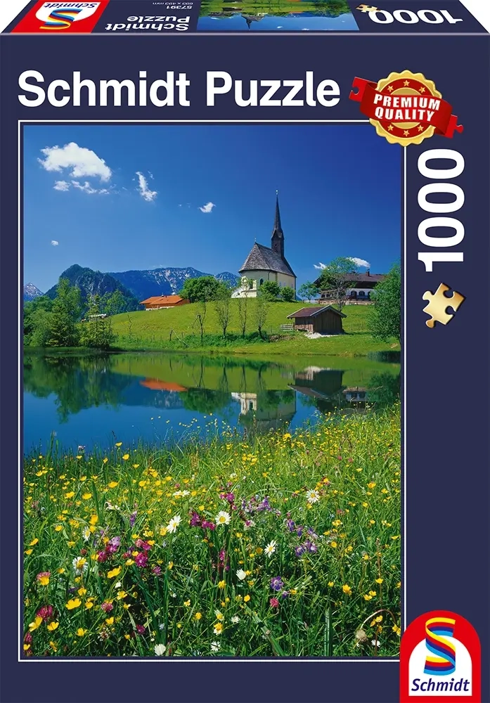 Inzell, Einsiedlhof und Kirche St. Nikolaus