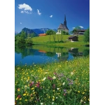 Inzell, Einsiedlhof und Kirche St. Nikolaus