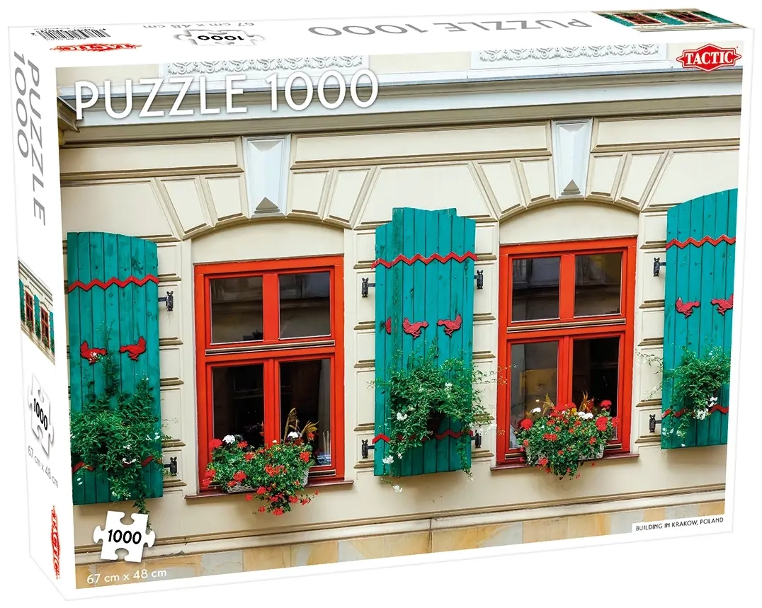 Bunte Fensterfront