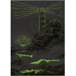 Leuchttturm in der Brandung (Glow in the Dark)