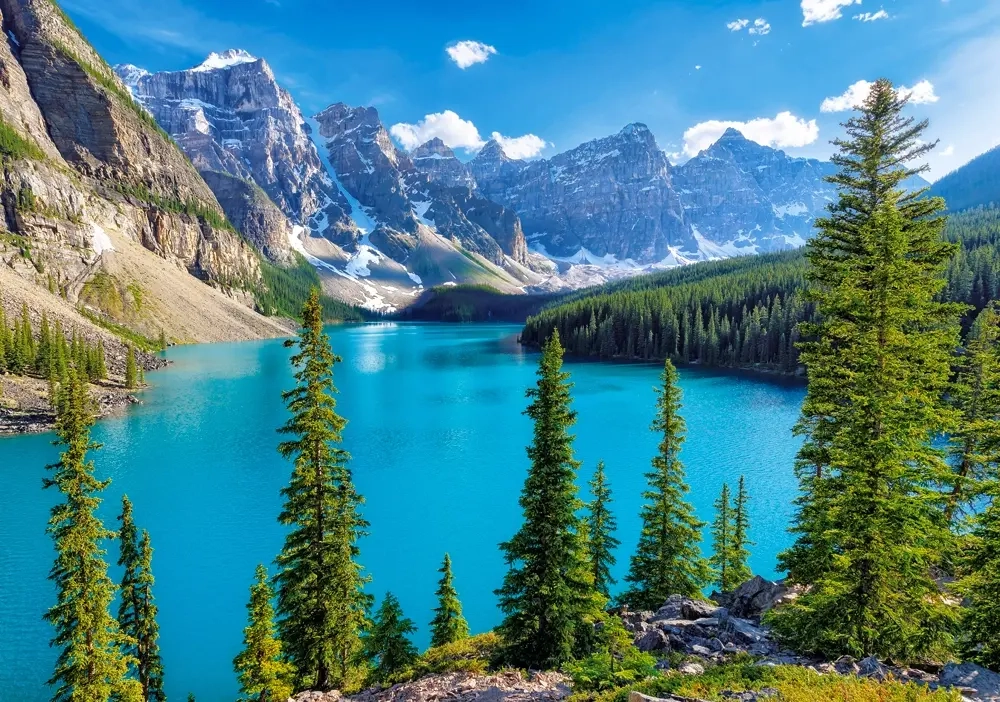 Spring at Moraine Lake, Canada