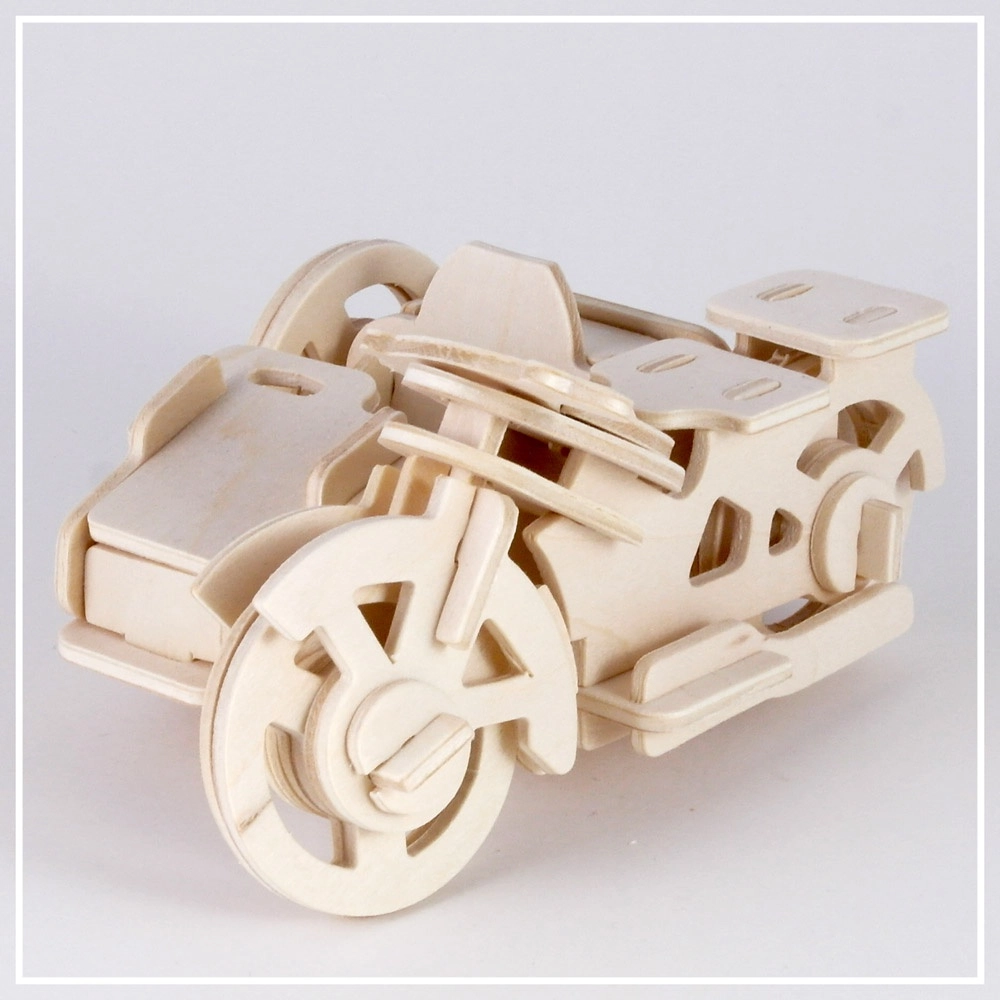 Motorrad Seitenwagen - 3D Holzpuzzle