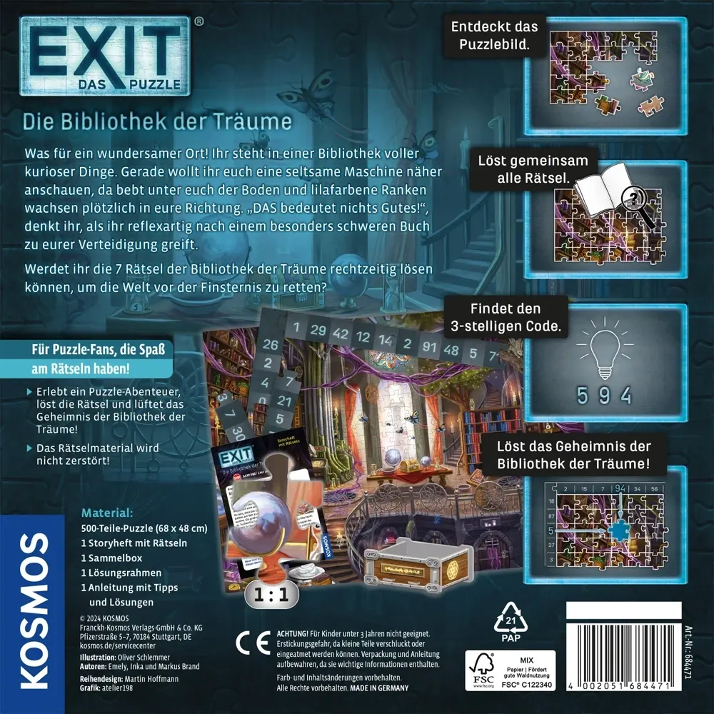 EXIT Puzzle Die Bibliothek der Träume - DE