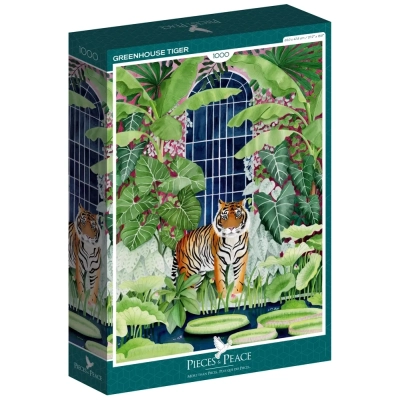 Tiger im Gewächshaus