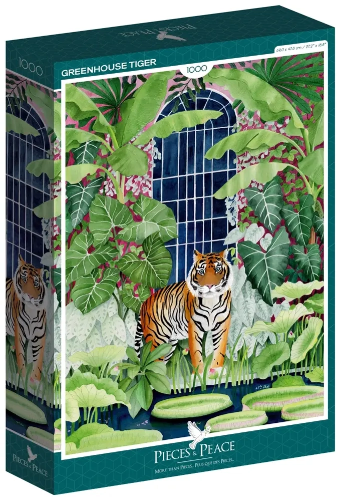 Tiger im Gewächshaus