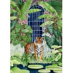 Tiger im Gewächshaus