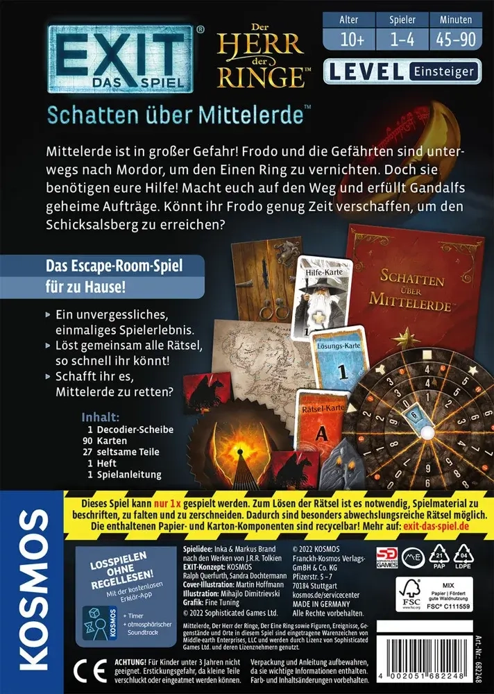 EXIT - Das Spiel - Der Herr der Ringe / Schatten über Mittelerde