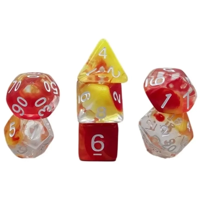 Würfelset Transparent: Nebula Sunset Cloud (7)