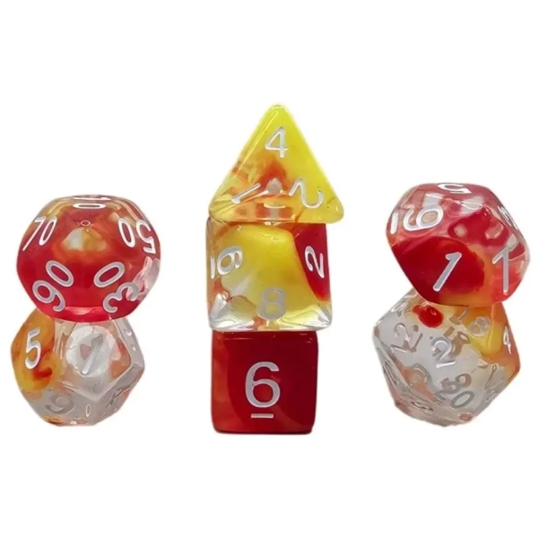 Würfelset Transparent: Nebula Sunset Cloud (7)