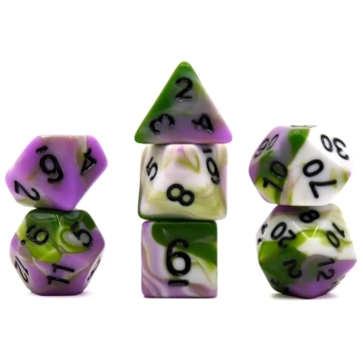 Würfelset Mehrfarbig: The Real Joker (Weiss/Grün/Pink) (7)