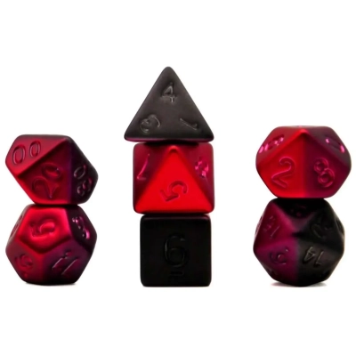 Würfelset Plated: Matt Red (7)