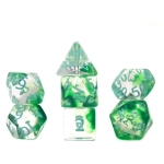 Würfelset Transparent: Nebula Bamboo (7)