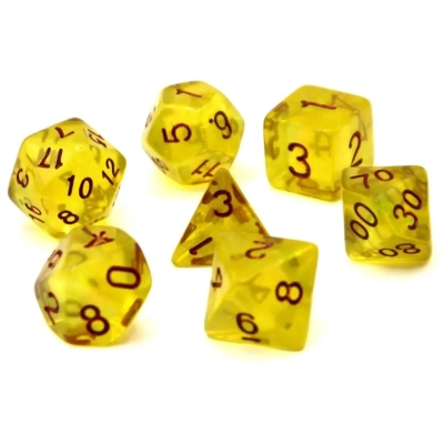 Würfelset Galaxy: Ginger (Gelb) (7)