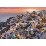 Blick auf das verschlafene Santorini Blick auf das verschlafene Santorini