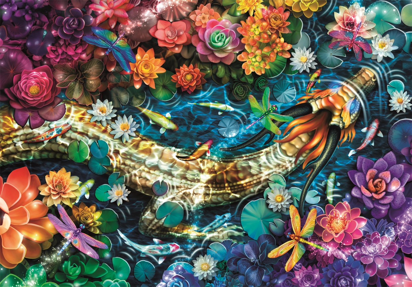 Koi im Fluss