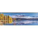 Reflektionen in Gold am Wanaka See