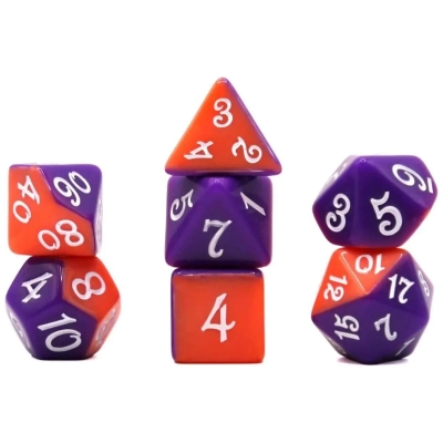 Würfelset Fable: Rapunzel (Orange/ Violet) (7)