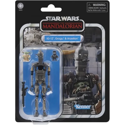 Star Wars The Vintage Collection IG-12, Grogu & Anzellan