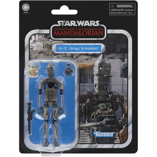 Star Wars The Vintage Collection IG-12, Grogu & Anzellan