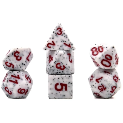 Würfelset Mehrfarbig: Granite White (7)