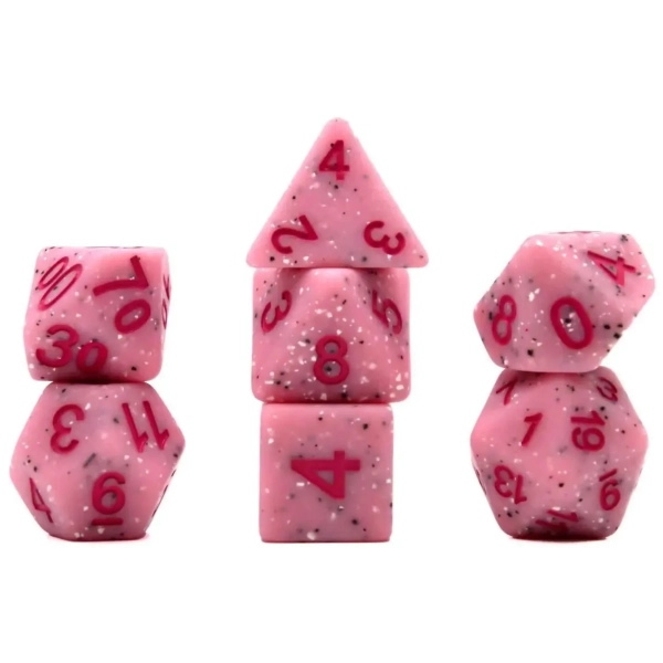 Würfelset Mehrfarbig: Granite Pink (7)