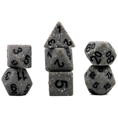 Würfelset Mehrfarbig: Granite Grey (7)
