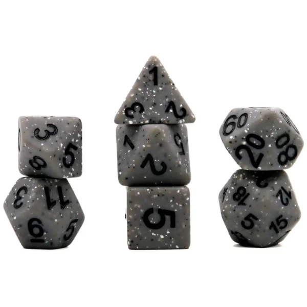 Würfelset Mehrfarbig: Granite Grey (7)