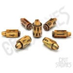 Ballistic Brass Metal RPG Dice Set (7)