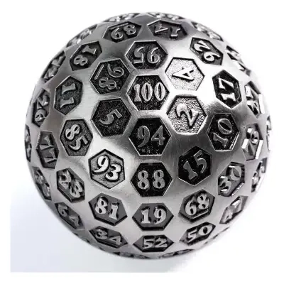 45mm Metal D100 Inscribed Silver