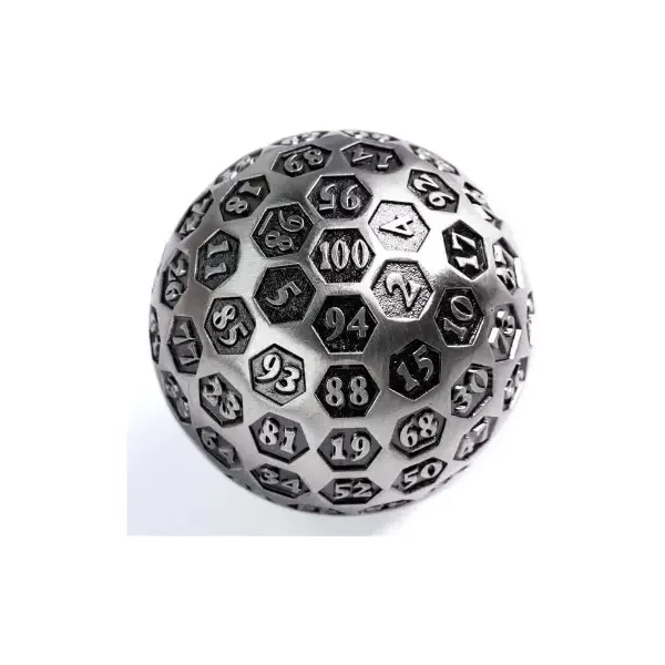 45mm Metal D100 Inscribed Silver