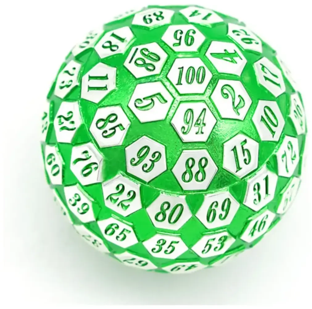 45mm Metal D100 Green and Silver