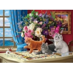 Puzzelnde Katzen