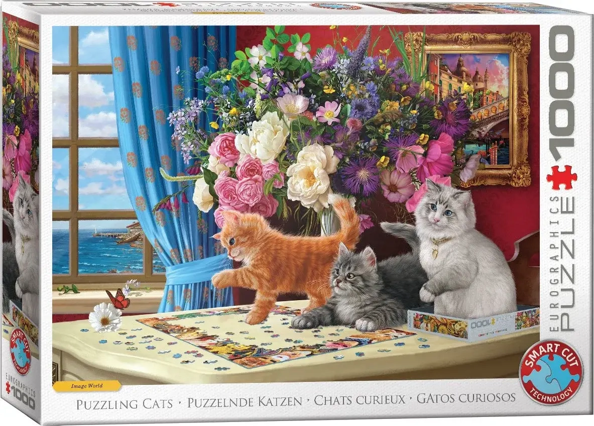 Puzzelnde Katzen