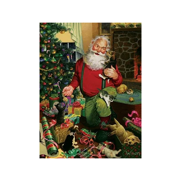Santas Hunde und Katzen