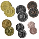 Metall-Spielgeldmünzen für Hegemony