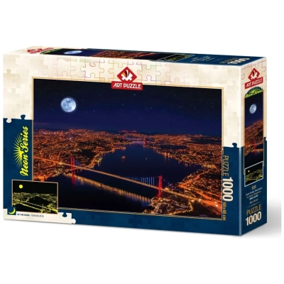 Neon Puzzle - Three Bridges, Bosphorus