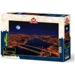 Neon Puzzle - Three Bridges, Bosphorus