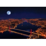 Neon Puzzle - Three Bridges, Bosphorus