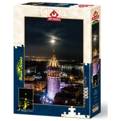 Neon Puzzle - Galata Tower