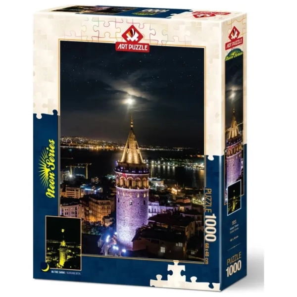 Neon Puzzle - Galata Tower