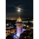 Neon Puzzle - Galata Tower