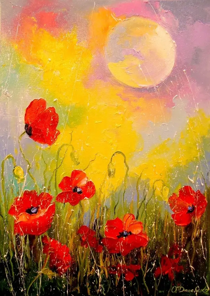 Poppies in the Moonlight