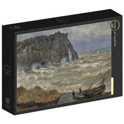 Claude Monet - Mer agitée à Étretat, 1883